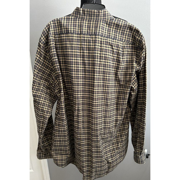Eddie Bauer Mens L Relaxed Fit Long Sleeve Plaid Button Down Flannel Shirt EUC - Picture 3 of 6
